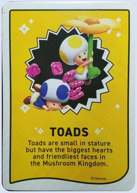 One of the Super Mario Bros. Wonder Trading Cards.