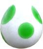 Model of Yoshi's Egg from Super Mario Odyssey.