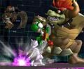 A screenshot of Lv. 51: The Showdown with Yoshi, Mewtwo, Ganondorf, and Giga Bowser