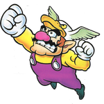 Artwork of Eagle Wario from Virtual Boy Wario Land.