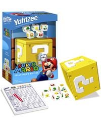 Objects from Super Mario Yahtzee board game.