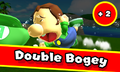 Baby Luigi scores a Double Bogey