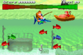Bitesizes, as they appear in Funky's Fishing mini-game from the Game Boy Advance version