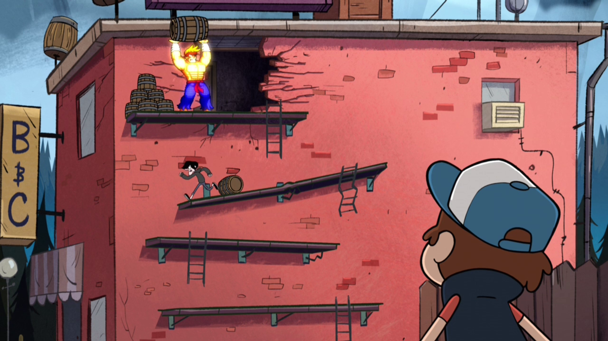 File:GravityFallsFightFighters.png - Super Mario Wiki, the Mario ...