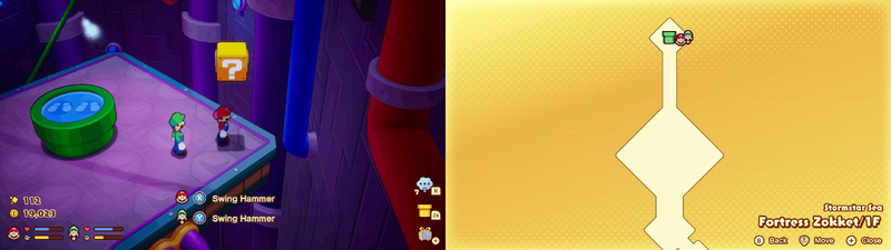 Block 31 in Fortress Zokket from Mario & Luigi: Brothership