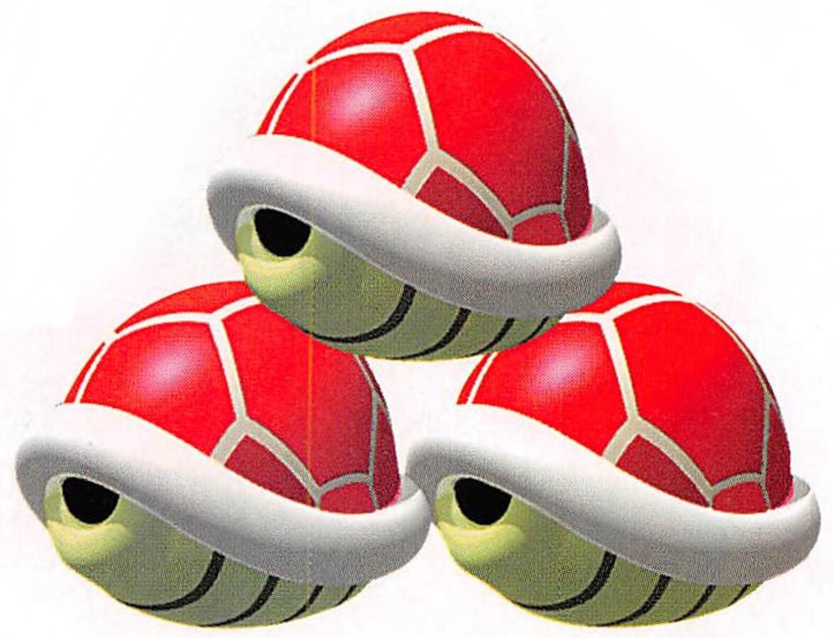 File:MK64 Triple Red Shells art.jpg - Super Mario Wiki, the Mario ...