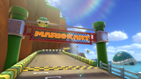 View of the starting line on Wii Koopa Cape