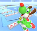 The course icon of the R variant with Yoshi (Reindeer)