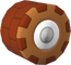 The Drum_BlockBrown tires from Mario Kart Tour