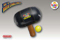 A toy modeled after Mario's Iron Hammer move from Mario Power Tennis