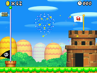 Fireworks in New Super Mario Bros.