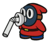 Red Slurp Snifit Idle Animation from Paper Mario: Color Splash