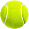 Tennis ball item sticker for the Mario Tennis Aces trophy in the Trophy Creator application