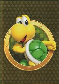 Green Koopa Troopa golden card from the Super Mario Trading Card Collection