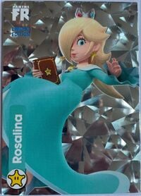Limited edition Rosalina card from the Super Mario Trading Card Collection