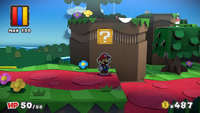 Ninth ? Block in Ruddy Road of Paper Mario: Color Splash.