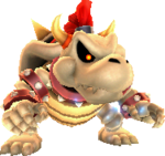 In-game rendering of Dry Bowser from Super Mario 3D Land.
