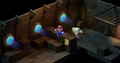 Mario in the first, or upper, section of the Sunken Ship, as seen in the Nintendo Switch remake
