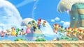 The final shot, featuring Mario and company celebrate their victory