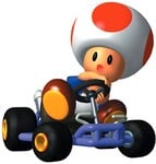 Artwork of Toad from Mario Kart: Super Circuit