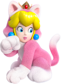 Artwork of Cat Peach from Super Mario 3D World.