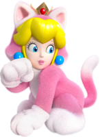 Artwork of Cat Peach from Super Mario 3D World.