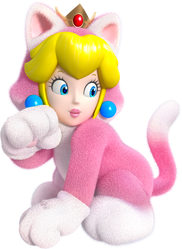 Artwork of Cat Peach from Super Mario 3D World.