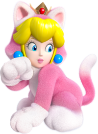 Cat Princess Peach Artwork - Super Mario 3D World.png