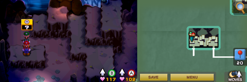 Block 43 in Chucklehuck Woods of Mario & Luigi: Superstar Saga + Bowser's Minions.