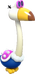 Artwork of a Conkdor from Super Mario 3D World.