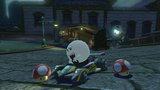 King Boo racing on Twisted Mansion