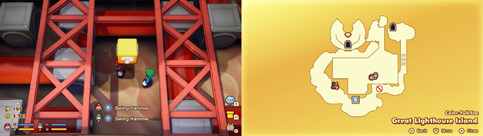 7th block in the Color-Full Sea Great Lighthouse Island from Mario & Luigi: Brothership