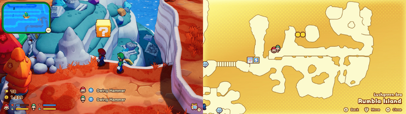 21th ? block in Rumbla Island from Mario & Luigi: Brothership