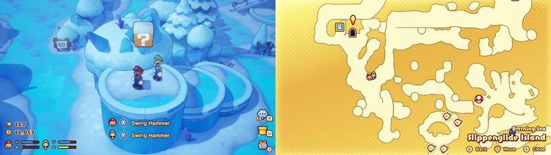 9th block in Slippenglide Island from Mario & Luigi: Brothership