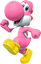 Pink Yoshi from Mario Kart Tour