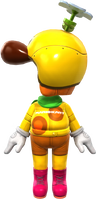 The Wiggler Mii Racing Suit from Mario Kart Tour