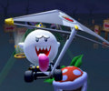 Thumbnail of the Toad Cup challenge from the 2022 Mario vs. Luigi Tour; a Glider Challenge challenge set on SNES Ghost Valley 2