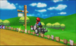 Mario tricking on this course in the demo movie