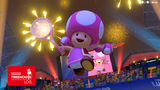 Toadette jumping in her entrance animation