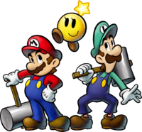 Artwork of Mario, Luigi and Starlow
