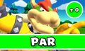 Bowser waving his finger at the camera in his par animation