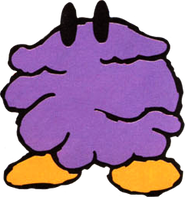 Muddy Buddy artwork from Super Mario World 2: Yoshi's Island