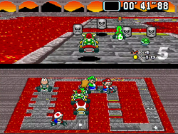 The image for "Bowser Castle" from Super Mario Kart on Nintendo Music.