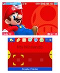 Nintendo 3DS Theme showing Mario.