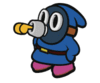 Blue Whistle Snifit Idle Animation from Paper Mario: Color Splash