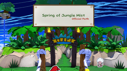 The official path of the Spring of Jungle Mist.
