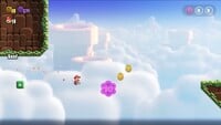 The second 10-flower coin in Expert Badge Challenge Jet Run I in Super Mario Bros. Wonder