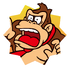 Sticker of Donkey Kong from Mario Party Superstars