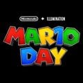 "Mar10 Day" in the style of the logo for The Super Mario Bros. Movie