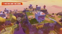 An example of the The Kid and the King battle in Mario + Rabbids Sparks of Hope